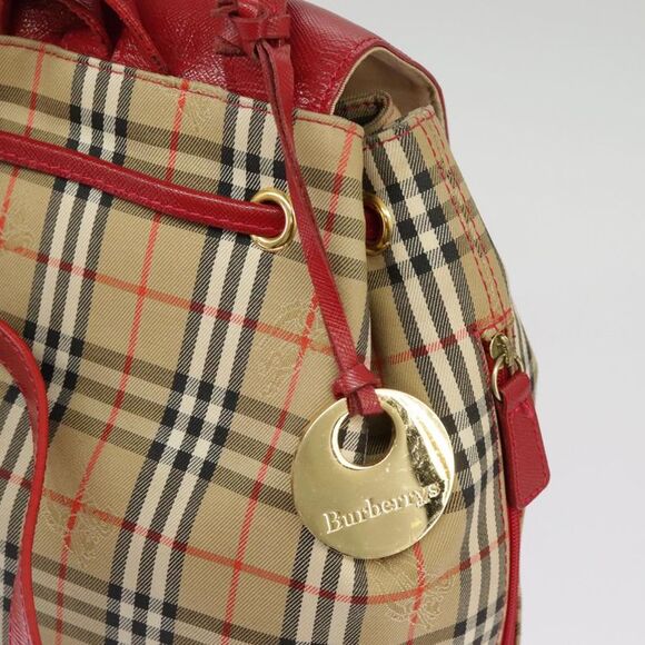 Burberry Nova Check Beige Canvas Backpack Bag (Pre-Owned) - Picture 12 of 16